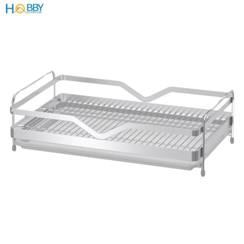 Kệ úp ly chén kèm khay nhựa inox 304 Hobby home decor KUL2 ngang 39cm