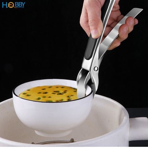 Kẹp bát đĩa nhà bếp chống nóng tay cầm inox 304 Hobby home decor KI4