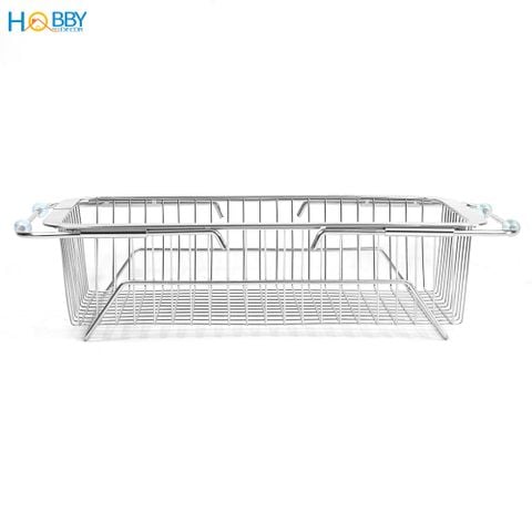 Khay đựng chén đĩa gác bồn rửa chén co giãn inox 304 Hobby home decor KDC5