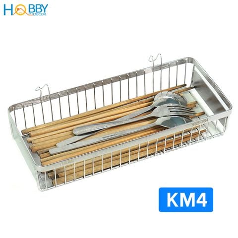 Khay đựng đũa muỗng cho ráo nước HOBBY Home Decor KM3-4 chuẩn Inox 304