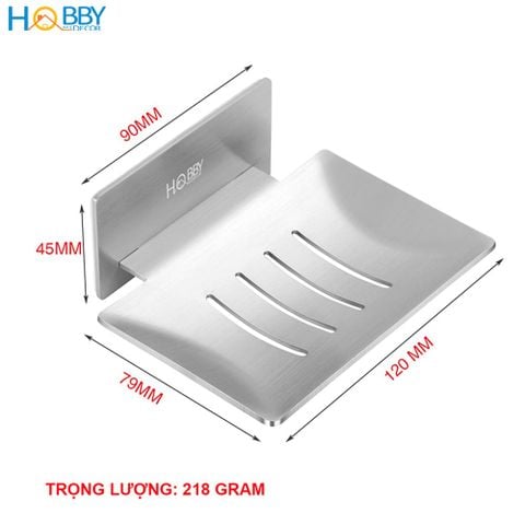 Khay đựng xà phòng dán tường inox 304 có keo dán Hobby Home Decor SB5