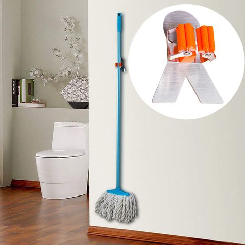 Móc giữ cán chổi lau nhà ô dù dán tường inox 304 Hobby home decor C1T