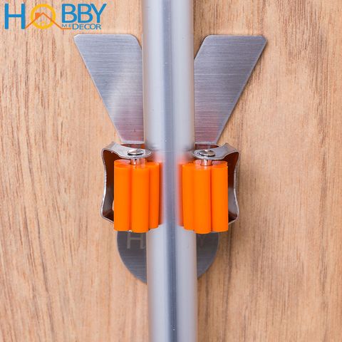 Móc giữ cán chổi lau nhà ô dù dán tường inox 304 Hobby home decor C1T
