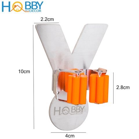 Móc giữ cán chổi lau nhà ô dù dán tường inox 304 Hobby home decor C1T
