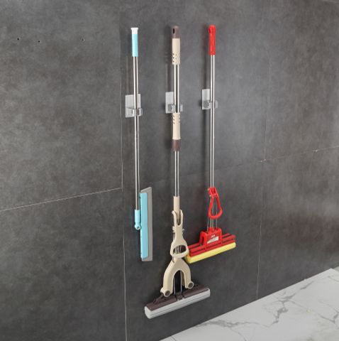 Combo 2 móc treo cán chổi dán tường inox 304 Hobby home decor CV2