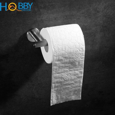 Giá treo cuộn giấy vệ sinh khoan tường inox 304 Hobby home decor G7