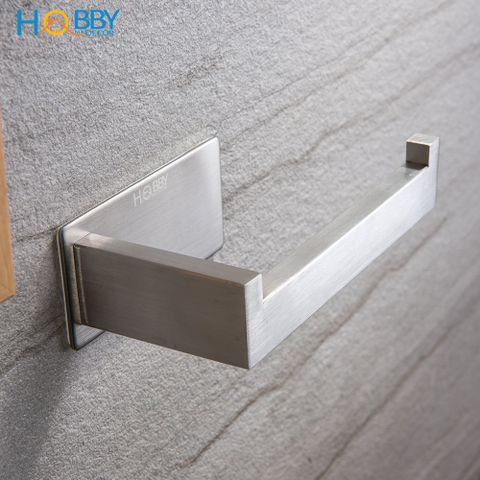 Kệ để cuộn giấy vệ sinh dán tường inox 304 Hobby Home Decor G12