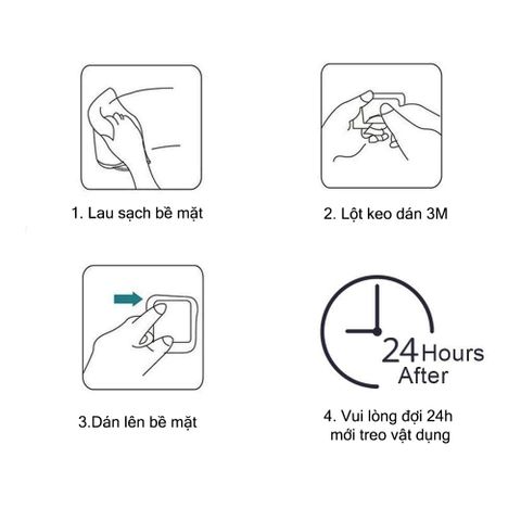 Móc treo quần áo 2 chấu dán tường inox 304 Hobby home decor 2TV160