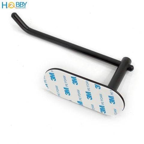 Móc treo cuộn giấy vệ sinh dán tường HOBBY Home Decor G18 inox 304 sơn đen