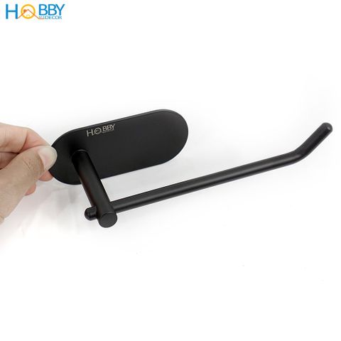 Móc treo cuộn giấy vệ sinh dán tường HOBBY Home Decor G18 inox 304 sơn đen
