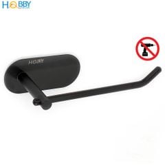 Móc treo cuộn giấy vệ sinh dán tường HOBBY Home Decor G18 inox 304 sơn đen