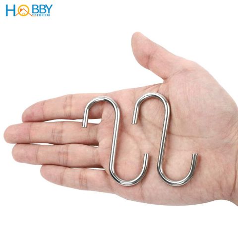Bộ 10 móc treo đồ chữ S inox 304 dày 4mm Hobby home decor MTS-10