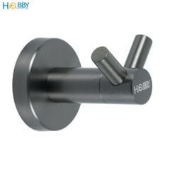 Móc treo đồ có 2 chấu inox 304 sơn đen Hobby home decor 2CX