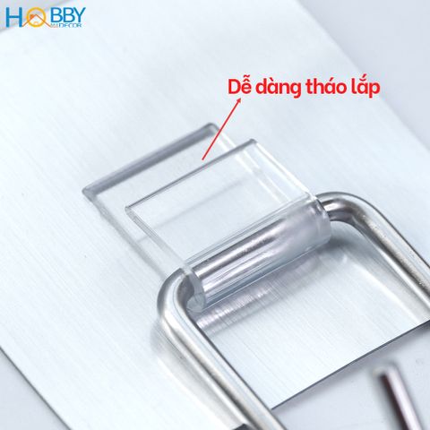 Móc treo đồ bếp dán tường inox 304 bằng sticker Hobby home decor MTST