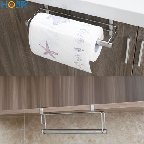 Móc treo cuộn giấy dài lâu bếp gắn tủ inox 304 Hobby home decor MGC