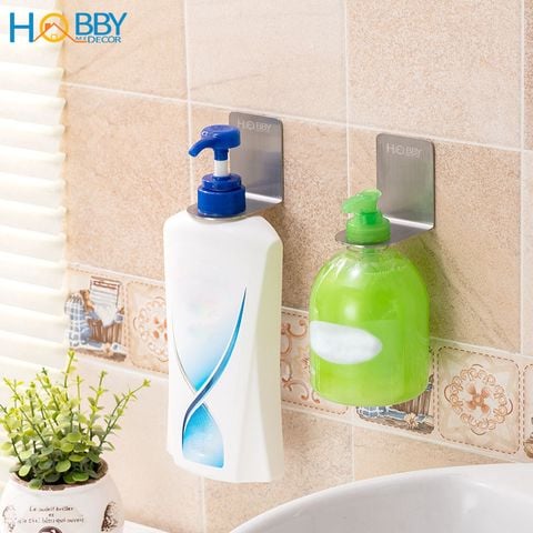 Bộ 2 móc treo cổ chai dầu gội, nước rửa tay HOBBY Home Decor MTDG