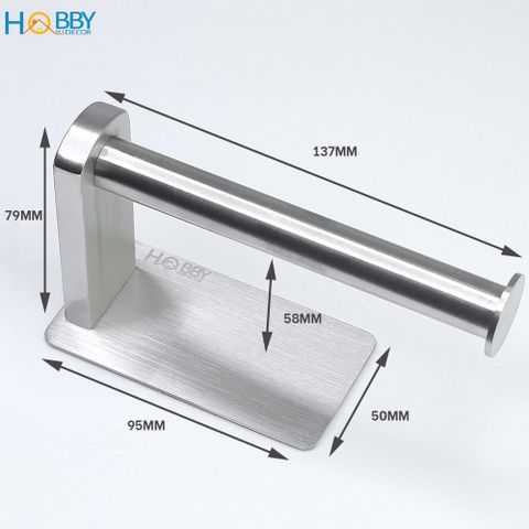 Móc treo cuộn giấy vệ sinh lau bếp dán tường Hobby home decor G15