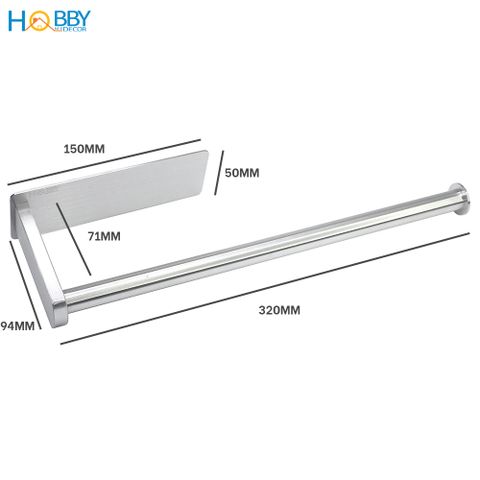 Móc treo cuộn giấy vệ sinh lau bếp dán tường Hobby home decor G15