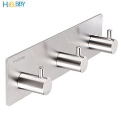 Móc treo quần áo dán tường 3 chấu inox 304 Hobby Home Decor 3TV160