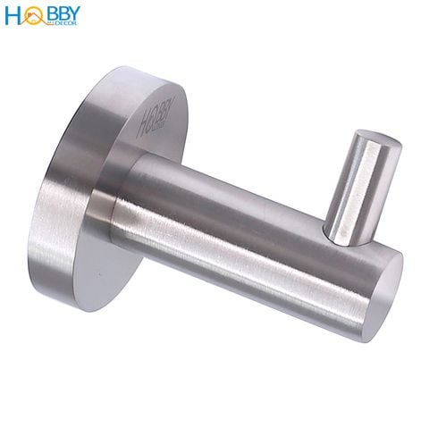 Móc treo quần áo 1 chấu nhỏ inox 304 mẫu khoan Hobby Home Decor MT1D