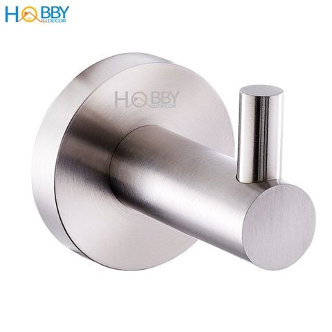 Móc treo quần áo 1 chấu nhỏ inox 304 mẫu khoan Hobby Home Decor MT1D
