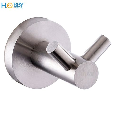 Móc treo quần áo inox 304 2 chấu nhỏ gắn tường HOBBY Home Decor MT2CH