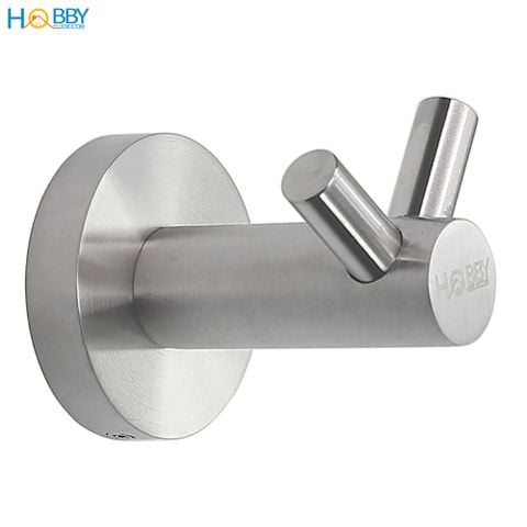 Móc treo quần áo inox 304 2 chấu nhỏ gắn tường HOBBY Home Decor MT2CH