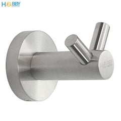 Móc treo quần áo inox 304 2 chấu nhỏ gắn tường Hobby Home Decor MT2CH