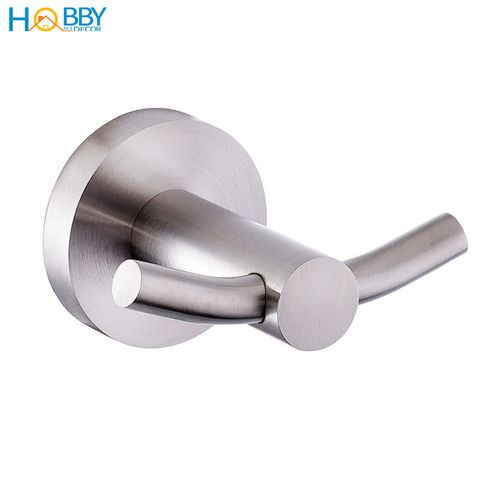 Móc treo quần áo 2 chấu ngang gắn tường Hobby home decor MT2N inox 304