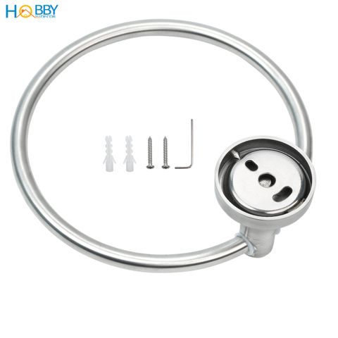 Móc vòng tròn treo khăn tắm gắn tường inox 304 Hobby home decor MTK