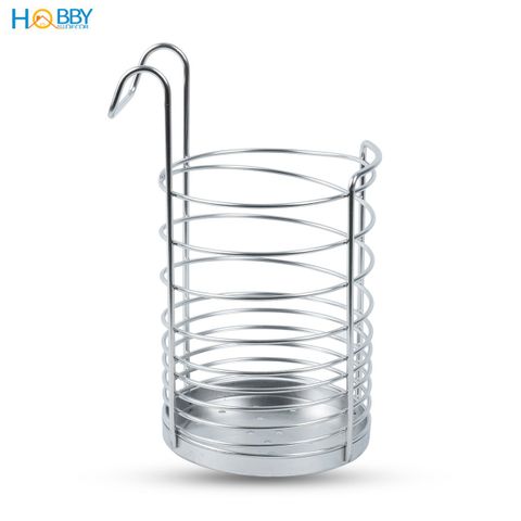 Ống để đũa muỗng có móc treo inox 304 size lớn Hobby home decor OD3