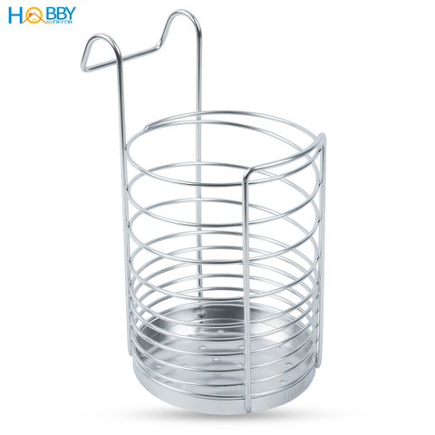 Ống để đũa muỗng có móc treo inox 304 size lớn Hobby home decor OD3