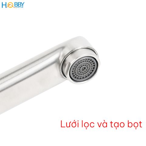 Vòi rửa chén gắn tường dòng lạnh inox 304 Hobby home decor VT4