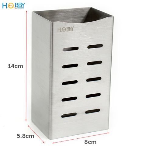 Ống để đũa muỗng dán tường Inox 304 có keo dán Hobby Home Decor OD2