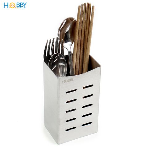 Ống để đũa muỗng dán tường Inox 304 có keo dán Hobby Home Decor OD2