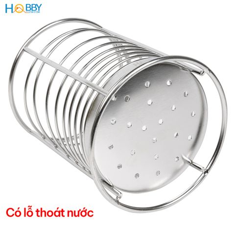 Ống đựng đũa muỗng thìa để bàn inox 304 Hobby home decor OD4