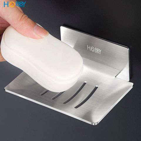 Khay đựng xà phòng dán tường inox 304 có keo dán Hobby Home Decor SB5