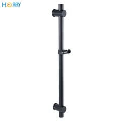 Thanh treo tay sen tắm cơ động inox 304 sơn đen Hobby home decor GVST3