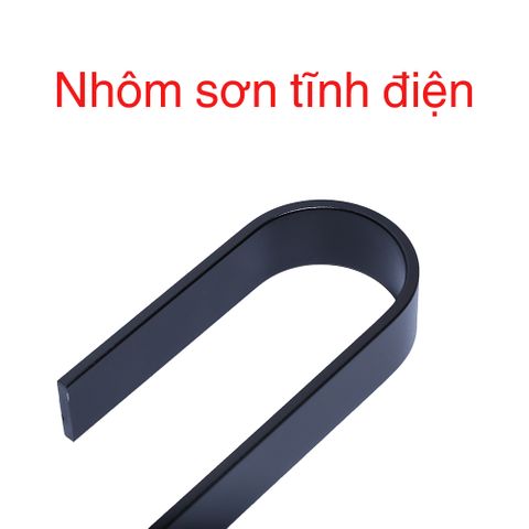 Thanh treo khăn tắm quần áo bằng nhôm dán tường Hobby Home Decor KN1