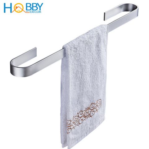Thanh treo khăn tắm quần áo bằng nhôm dán tường Hobby Home Decor KN1