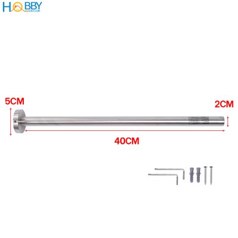 Thanh treo khăn tắm inox 304 dài 40cm mẫu khoan Hobby Home Decor GTD1