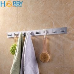 Thanh treo quần áo 8 chấu inox 304 dán tường Hobby Home Decor 8TV160
