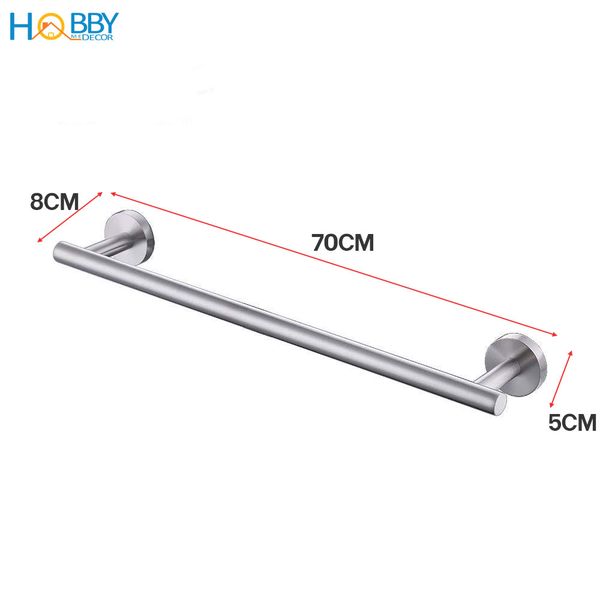 Thanh treo đồ quần áo inox 304 mẫu khoan Hobby home decor GT - HOBBY ...