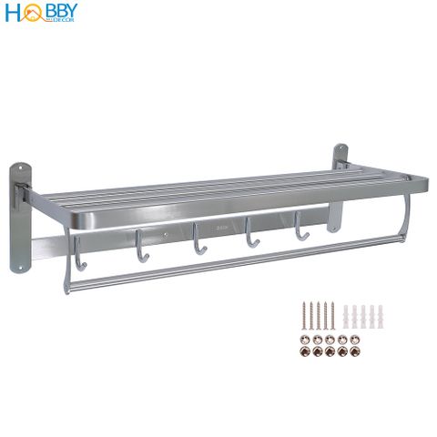 Kệ để khăn tắm quần áo xếp gọn gắn tường mẫu lớn Hobby Home Decor GTK inox 304