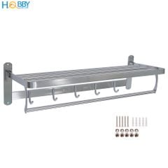 Kệ để khăn tắm quần áo đa năng gắn tường inox 304 Hobby Home Decor GTK