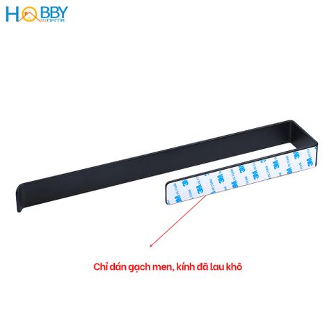 Thanh treo vắt khăn tắm dán tường Hobby home decor TTKD màu đen