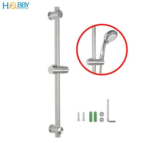 Thanh giá treo tay sen tắm điều chỉnh inox 304 Hobby Home Decor GVST