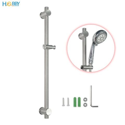 Thanh giá treo tay sen tắm điều chỉnh inox 304 Hobby Home Decor GVST