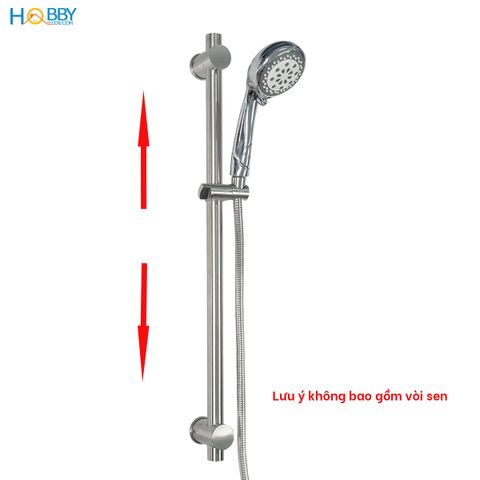 Thanh giá treo tay sen tắm điều chỉnh inox 304 Hobby Home Decor GVST