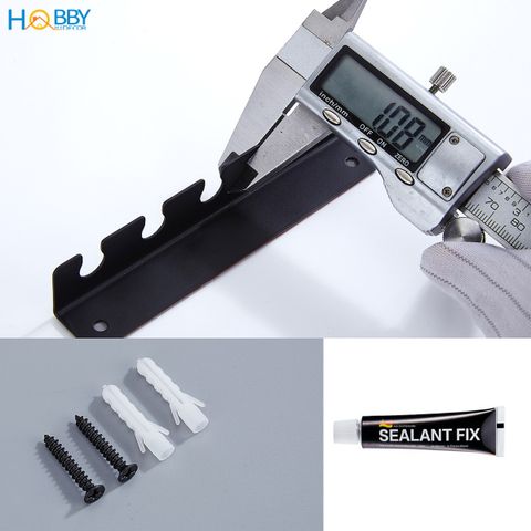 Giá treo 5 bàn chải gắn tường Hobby home decor DK2 có keo dán đinh ốc